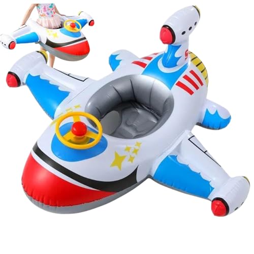 Nyutcwe Baby Pool Float, aufblasbares PVC-Kleinkind Floaties, Flugzeugbaby Schwimmen mit Lenkrad, lustiges Kind für Kinder im Alter von 1 bis 5 Jahren Nyutcwe Baby Pool Float, aufblasbares PVC-Kleinkind Floaties, Flugzeugbaby Schwimmen mit Lenkrad, lustiges Kind für Kinder im Alter von 1 bis 5 Jahren von Nyutcwe