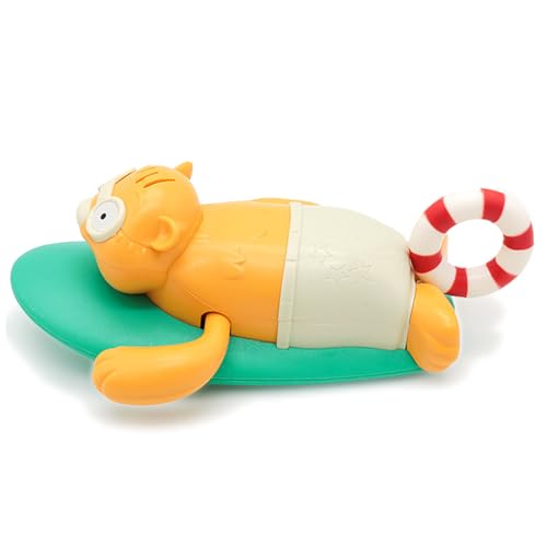 Nyutcwe Bath Toy, 6.1x3.9x2, 4 Zoll niedliches Surf Beaver Baby Bad mit Pull -Schnur, einfaches Pull & Gehen von Nyutcwe