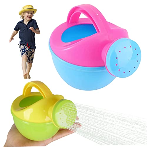 Nyutcwe Bewässerung von Dosen für Kinder 2PCS Plastikspielzeug bewässert, kann lustige Badezusammenführung von Kinder Gartenarbeit (zufällige Farbe) von Nyutcwe