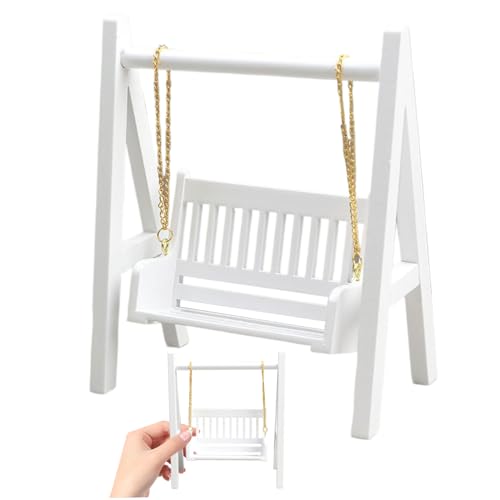 Nyutcwe Doll Swing, 1:12 Skala 2 -Sitzer Miniatur -Swing, Waldpuppenhausmöbel, dekorative DIY -freundliche Puppenhauszubehör für Einstellungen Puppe Nyutcwe Doll Swing, 1:12 Skala 2 -Sitzer Miniatur -Swing, Waldpuppenhausmöbel, dekorative DIY -freundliche Puppenhauszubehör für Einstellungen Puppe von Nyutcwe