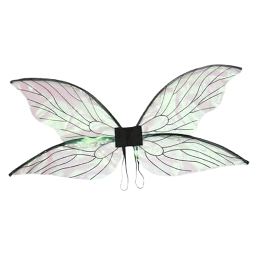 Nyutcwe Engelsflügel, 30x14 -Zoll -Sparklingflügel mit elastischem Riemen, farbenfrohe Feenkostüm für Dress Up Elf Cosplay Fairy Kostüm Geburtstagsfeier Nyutcwe Engelsflügel, 30x14 -Zoll -Sparklingflügel mit elastischem Riemen, farbenfrohe Feenkostüm für Dress Up Elf Cosplay Fairy Kostüm Geburtstagsfeier von Nyutcwe