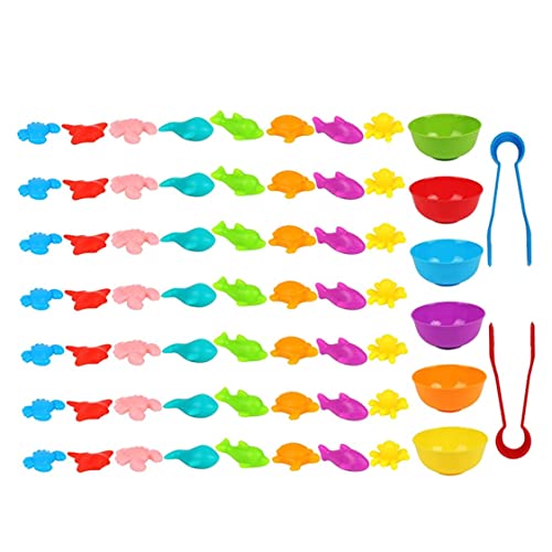 Nyutcwe Farbsortierspielzeug Qcean Tierzählen Spielzeug Bildungslernen mit Bowl Tong für Kinder Nyutcwe Farbsortierspielzeug Qcean Tierzählen Spielzeug Bildungslernen mit Bowl Tong für Kinder von Nyutcwe