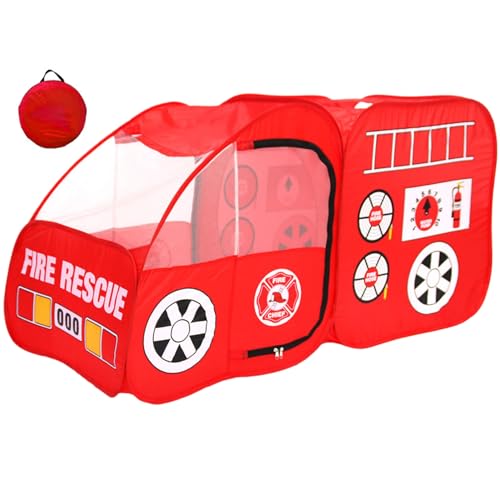 Nyutcwe Feuerwehrlastwagen Spielzelt 55x28x28 faltbar verdickte Spielzelt mit Cartoon -Mustern und Aufbewahrungstasche Realistischer LKW für Innen- und Outdoor -Mädchen Jungen Geschenke Nyutcwe Feuerwehrlastwagen Spielzelt 55x28x28 faltbar verdickte Spielzelt mit Cartoon -Mustern und Aufbewahrungstasche Realistischer LKW für Innen- und Outdoor -Mädchen Jungen Geschenke von Nyutcwe