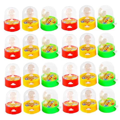 Nyutcwe Finger Basketball Shooting Game, 24pcs Mini -Basketballspiel, Desktop -Zappel für Kinder, Handheld -Party -Gefälligkeiten zum Geburtstag von Nyutcwe