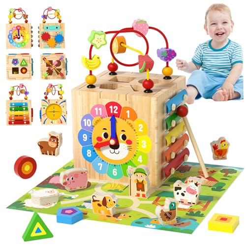 Nyutcwe Holzaktivität Würfel Spielzeug 1 Set 6 in 1 Multifunktionales Babyaktivität Würfel Spielzeug sicherer Natrual Holz Bildung & Lernen sensorisches Kinder Geschenk zum Urlaub Geburtstag Nyutcwe Holzaktivität Würfel Spielzeug 1 Set 6 in 1 Multifunktionales Babyaktivität Würfel Spielzeug sicherer Natrual Holz Bildung & Lernen sensorisches Kinder Geschenk zum Urlaub Geburtstag von Nyutcwe