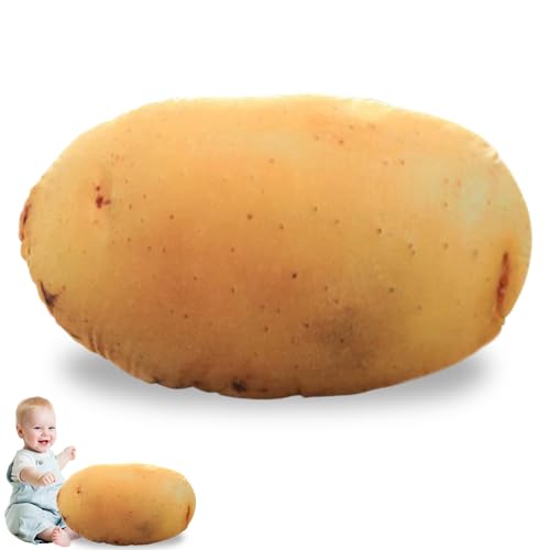 Nyutcwe Kartoffelplüsch, 22 x 14 Zoll Kartoffelkissen, realistisches gefülltes Tier, PP -Baumwollspielzeug, dekoratives Plüschspielzeug für Zuhause, Party, Büro von Nyutcwe