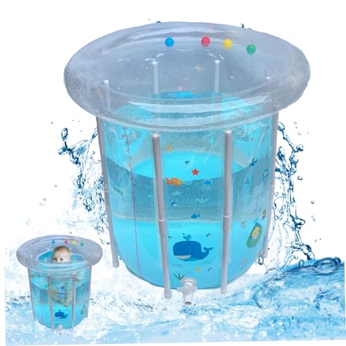Nyutcwe Kiddie Pool 29.5x31.5in aufblasbares Babypool -Cartoon -Muster Baby Schwimmen mit Drainage transparent versiegelter PVC -Kühlkind für heiße Tage Nyutcwe Kiddie Pool 29.5x31.5in aufblasbares Babypool -Cartoon -Muster Baby Schwimmen mit Drainage transparent versiegelter PVC -Kühlkind für heiße Tage von Nyutcwe