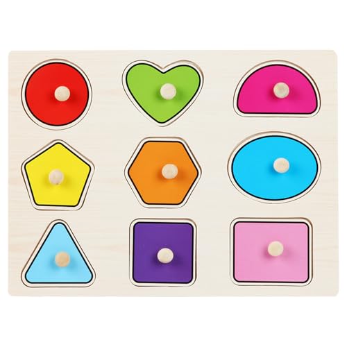 Nyutcwe Kleinkind -Rätsel, geometrische Figur Form Holzrätsel, frühes Lernen und Bildungsfarbpuzzlespielzeug tolles Vorschulgeschenk für Mädchen und Jungen Nyutcwe Kleinkind -Rätsel, geometrische Figur Form Holzrätsel, frühes Lernen und Bildungsfarbpuzzlespielzeug tolles Vorschulgeschenk für Mädchen und Jungen von Nyutcwe