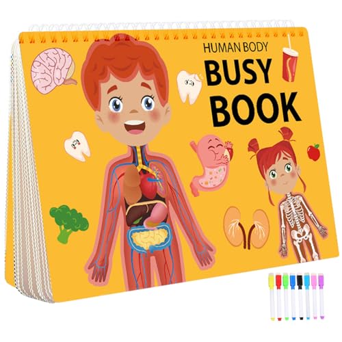 Nyutcwe Kleinkindgeschäftigte Buch mit 15 Themen 11x8 Zoll lustige menschliche Anatomie geschäftige Buch Vorschule Lernen für Kleinkinder 1-3 Geburtstagsgeschenke für Jungen und Mädchen Nyutcwe Kleinkindgeschäftigte Buch mit 15 Themen 11x8 Zoll lustige menschliche Anatomie geschäftige Buch Vorschule Lernen für Kleinkinder 1-3 Geburtstagsgeschenke für Jungen und Mädchen von Nyutcwe