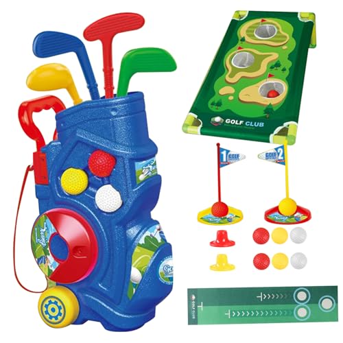 Nyutcwe Kleinkindgolf -Set mit Aufbewahrungsbox, Kids Golf Set komplettes Indoor -Outdoor -Sportspielzeug, Geburtstag, Weihnachten Nyutcwe Kleinkindgolf -Set mit Aufbewahrungsbox, Kids Golf Set komplettes Indoor -Outdoor -Sportspielzeug, Geburtstag, Weihnachten von Nyutcwe