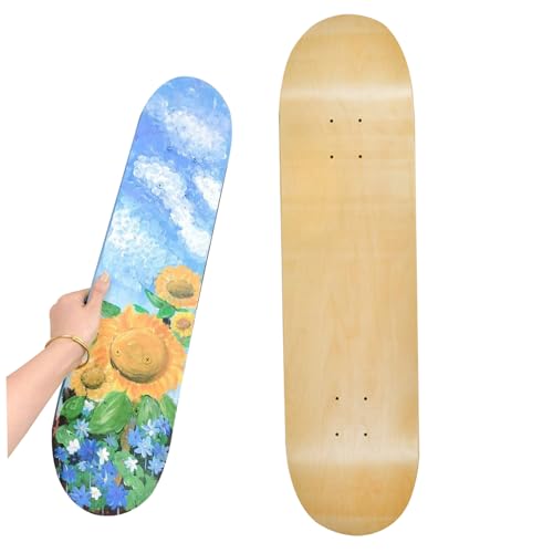 Nyutcwe Leere Skateboard-Decks zum Malen 32x8 '' 7-Layer Ahorn Blank Skateboard Deck Doppelkriechendeck für alle Spieler und Künstler auf Fertigkeitenebene Nyutcwe Leere Skateboard-Decks zum Malen 32x8 '' 7-Layer Ahorn Blank Skateboard Deck Doppelkriechendeck für alle Spieler und Künstler auf Fertigkeitenebene von Nyutcwe