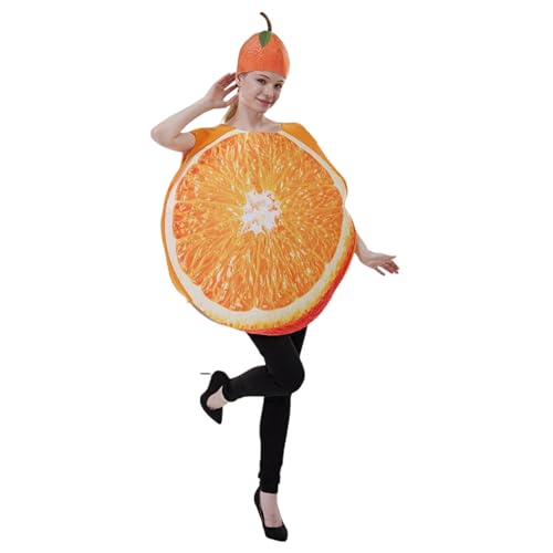 Nyutcwe Lustiges Kostüm für Erwachsene, geschnittene Obst -Orange -Kostüm für Erwachsene mit Hut, leicht zu reinigen lustig für Dress -up -Spiele, Geburtstagsfeiern, Kostüme von Essensthemen Nyutcwe Lustiges Kostüm für Erwachsene, geschnittene Obst -Orange -Kostüm für Erwachsene mit Hut, leicht zu reinigen lustig für Dress -up -Spiele, Geburtstagsfeiern, Kostüme von Essensthemen von Nyutcwe