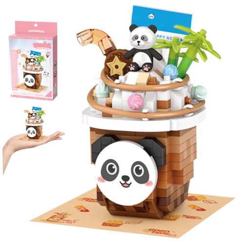 Nyutcwe Mini -Bausteine ​​umfassen 380pcs Schnee Top Milk Teer Spielzeug Plastik Nette Baustein Sets für Erwachsene Kinder DIY Micro Blocks Sets für Geschenk von Nyutcwe