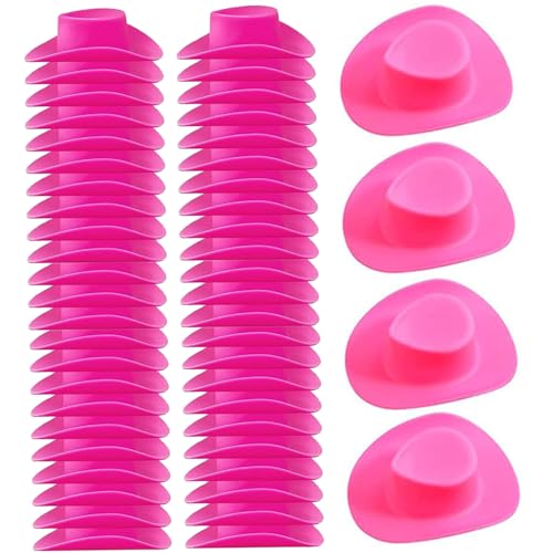 Nyutcwe Mini Cowboy -Hüte, 50pcs Plastik -Mini -Cowboyhut, leichte Hüte für Handwerk, dekoratives westliches Cowgirl, süß für Partyzubehör Nyutcwe Mini Cowboy -Hüte, 50pcs Plastik -Mini -Cowboyhut, leichte Hüte für Handwerk, dekoratives westliches Cowgirl, süß für Partyzubehör von Nyutcwe