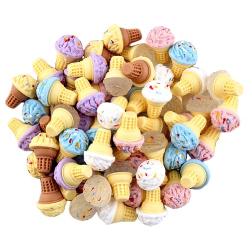 Nyutcwe Mini -Eiscremekegel, 48pcs lebensechtiges Eisspielzeug, Harz Miniaturfutter, tat vor, Futterspielzeug für DIY Accessoires Mikro Landschaft Telefon Hülle Dekor Mini -Zapfen zu Spielen Nyutcwe Mini -Eiscremekegel, 48pcs lebensechtiges Eisspielzeug, Harz Miniaturfutter, tat vor, Futterspielzeug für DIY Accessoires Mikro Landschaft Telefon Hülle Dekor Mini -Zapfen zu Spielen von Nyutcwe