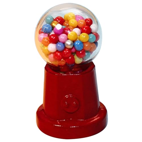 Nyutcwe Mini Gumball Machine Red 1 12 Skala Dollhouse -Zubehör mit zufälliger Farbe Gumball DIY Friendly Decorative Dollhouse Miniaturen für die Festlegung von Mini -Maschine von Nyutcwe