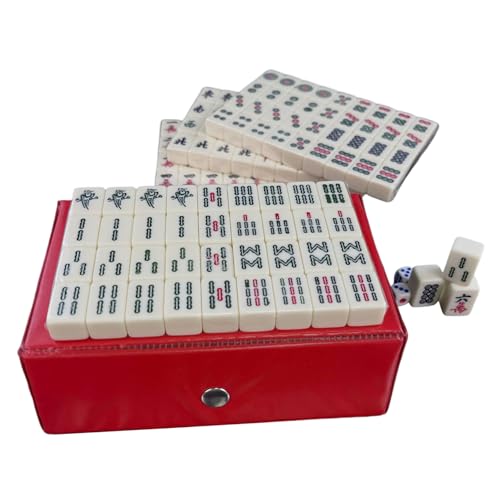 Nyutcwe Mini Mahjong Set Travel Mahjong traditionelles chinesisches -Spiel mit 144 PCs Tiles 2pcs -Würfel für Freizeit -Reisefeier -Familienspiel Nyutcwe Mini Mahjong Set Travel Mahjong traditionelles chinesisches -Spiel mit 144 PCs Tiles 2pcs -Würfel für Freizeit -Reisefeier -Familienspiel von Nyutcwe