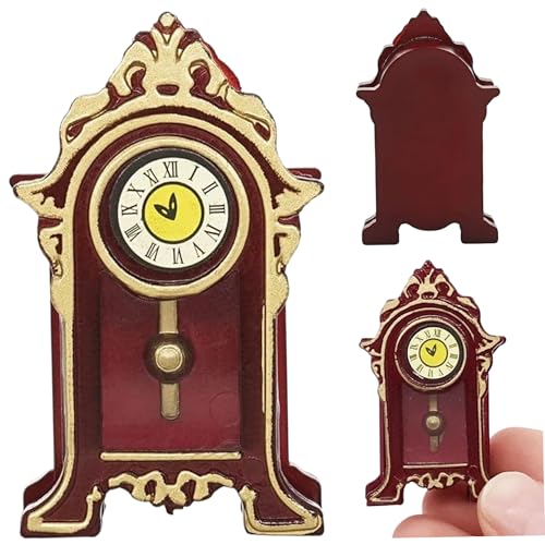 Nyutcwe Mini Uhr 1/12 Skala Miniatur Vintage Clock Dollhouse Dekoration Zubehör Simulations Desk Dollhouse Miniaturen für Home Dekoration Mini Nyutcwe Mini Uhr 1/12 Skala Miniatur Vintage Clock Dollhouse Dekoration Zubehör Simulations Desk Dollhouse Miniaturen für Home Dekoration Mini von Nyutcwe
