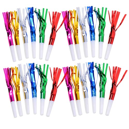 Nyutcwe Party Gefälligkeiten von Lärmmachern, 24 pcs 6, 7 -Zoll -Party -Lärmhersteller mit Glitzerfressen, Plastikgebläsen, für Kinder Sportspiele Nyutcwe Party Gefälligkeiten von Lärmmachern, 24 pcs 6, 7 -Zoll -Party -Lärmhersteller mit Glitzerfressen, Plastikgebläsen, für Kinder Sportspiele von Nyutcwe