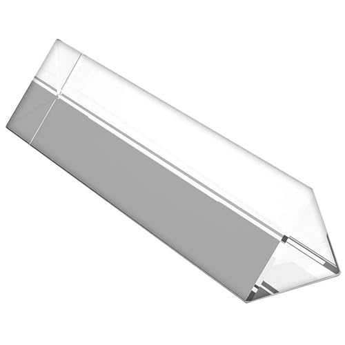 Nyutcwe Prisma -Optikglas, 7, 9x1.2x1, 2 Zoll dreieckiges optisches Prismglas, Kristall zum Unterrichten von Lichtspektrumphysik und Fototografie -Optik von Nyutcwe