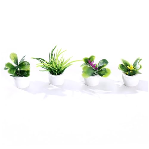Nyutcwe Puppenhauszubehör, 4PCS Künstliche Harzpuppenhaus Miniaturanlagen Set, DIY Faux Topf -Mini -Pflanzen für Dekorationszubehör Nyutcwe Puppenhauszubehör, 4PCS Künstliche Harzpuppenhaus Miniaturanlagen Set, DIY Faux Topf -Mini -Pflanzen für Dekorationszubehör von Nyutcwe