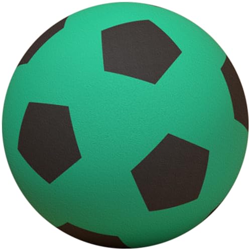 Nyutcwe Stille Fußballkugel für Kinder Größe 5 PU Indoor Fußballschock Stoßdämpfung Kinder Leichtes weiches Geräuschreduktion Fußball für das Training, Geschenke für, grün stille ba Nyutcwe Stille Fußballkugel für Kinder Größe 5 PU Indoor Fußballschock Stoßdämpfung Kinder Leichtes weiches Geräuschreduktion Fußball für das Training, Geschenke für, grün stille ba von Nyutcwe