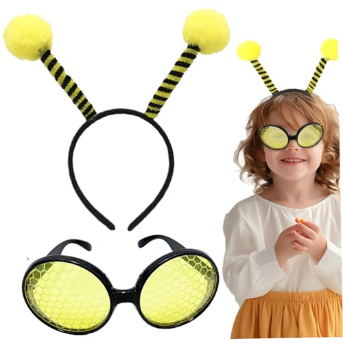 Nyutcwe Tierkostüme für Kinder, Antennenstirnband und Brille Bienenkostüm Set, lustiges Tierkostüm für Karneval, Halloween, Themenpartys oder nur zum Spaß Nyutcwe Tierkostüme für Kinder, Antennenstirnband und Brille Bienenkostüm Set, lustiges Tierkostüm für Karneval, Halloween, Themenpartys oder nur zum Spaß von Nyutcwe