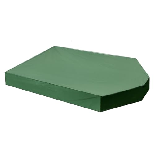 Sandkastenabdeckung wasserdichtes Oxford-Stoff Sandkastenabdeckung Anti-UV-staubdes Sandkasten, 63x44.5x8.7 Bootsform Sandkasten mit Kordelstring für Außen von Nyutcwe