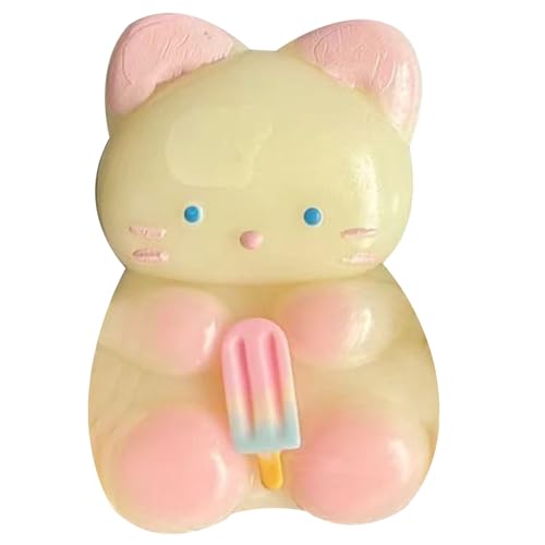 Squeeze -Spielzeug, Kawaii -Katzenform -Stressspielzeug, weiches Eiskätzchen sensorisch, Simulation süßes Stress -Relief -Spielzeug, kreative Geschenke und Bälle für Kinder und Erwachsene Squeeze -Spielzeug, Kawaii -Katzenform -Stressspielzeug, weiches Eiskätzchen sensorisch, Simulation süßes Stress -Relief -Spielzeug, kreative Geschenke und Bälle für Kinder und Erwachsene von Nyutcwe