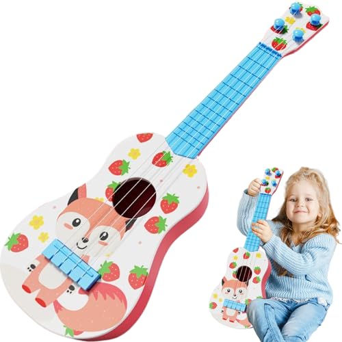 Ukulele für Kinder, Tier-Cartoon-Stil 4-Saiten-Kleinkind-Ukulele für Anfänger mit Anweisungen und wählt einstellbar ergonomische frühe pädagogische Plastik-Kindergitarre, Geschenke für, Style 2 Ukule Ukulele für Kinder, Tier-Cartoon-Stil 4-Saiten-Kleinkind-Ukulele für Anfänger mit Anweisungen und wählt einstellbar ergonomische frühe pädagogische Plastik-Kindergitarre, Geschenke für, Style 2 Ukule von Nyutcwe