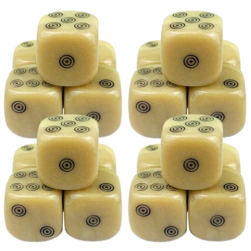 Würfel 20pcs 0, 6 Sechseiten-Würfel mit Abgerundeter Ecke tragbarer und leichtgewichtiger Acryl-Set für Brettspiele, Partyspiele, Bar-Set Würfel 20pcs 0, 6 Sechseiten-Würfel mit Abgerundeter Ecke tragbarer und leichtgewichtiger Acryl-Set für Brettspiele, Partyspiele, Bar-Set von Nyutcwe