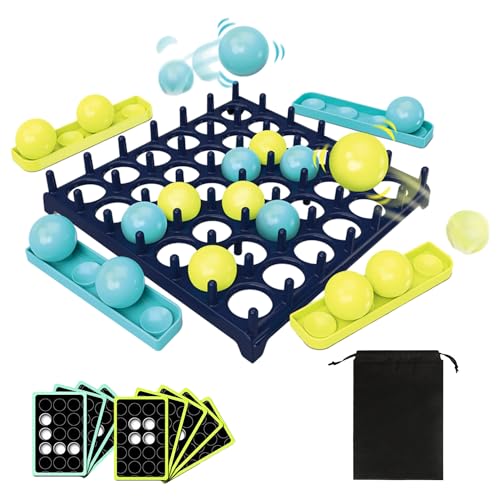 1 Satz Hüpfball-tischspiele, 1 Schwarze Vliestasche Mit Kordelzug, Brettspiel, Hüpfspiel, Dekompressionsspiel, Spiele Für Kinder Und Erwachsene von NyxSeat