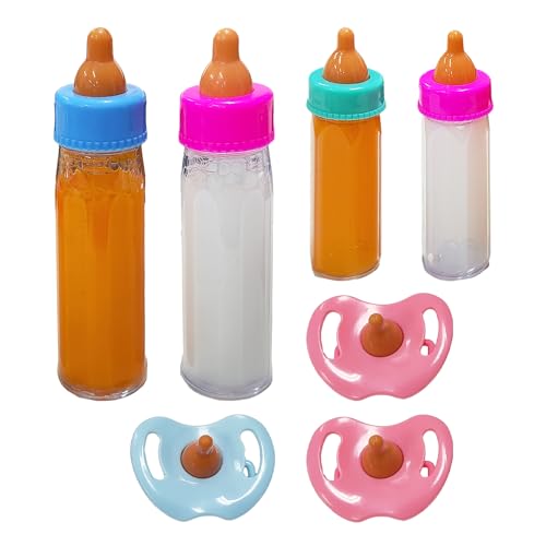 7 Teiliges Flaschenset, Puppenflasche Mit Nippel, Puppensaftflasche, Spielzeugpuppenzubehör, Baby-Rollenspielrequisiten, Magische Flasche, Kindergeburtstagsgeschenk 7 Teiliges Flaschenset, Puppenflasche Mit Nippel, Puppensaftflasche, Spielzeugpuppenzubehör, Baby-Rollenspielrequisiten, Magische Flasche, Kindergeburtstagsgeschenk von NyxSeat