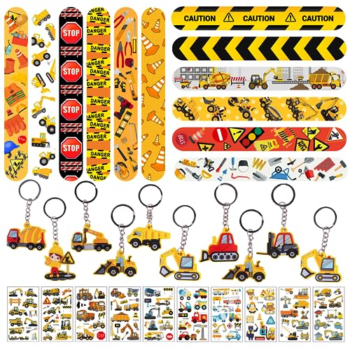 O-Kinee Construction Party Kindergeburtstag Mitgebsel, Baustelle Schnapparmband, Bagger Schlüsselanhänger, Baustellen Aufkleber, Give Aways Gastgeschenk Kinder für Bau Themen Party Goodie Bag Stuffers O-Kinee Construction Party Kindergeburtstag Mitgebsel, Baustelle Schnapparmband, Bagger Schlüsselanhänger, Baustellen Aufkleber, Give Aways Gastgeschenk Kinder für Bau Themen Party Goodie Bag Stuffers von O-Kinee