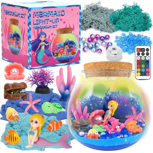 Meerjungfrauen Geschenke für Mädchen,Meerjungfrau Spielzeug,Bastelset Kinder,Mermaid Nachtlicht,Geburtstagsgeschenk für Mädchen 4, 5, 6, 7, 8, 9, 10, 11 und 12 Jahren Meerjungfrauen Geschenke für Mädchen,Meerjungfrau Spielzeug,Bastelset Kinder,Mermaid Nachtlicht,Geburtstagsgeschenk für Mädchen 4, 5, 6, 7, 8, 9, 10, 11 und 12 Jahren von O-Kinee