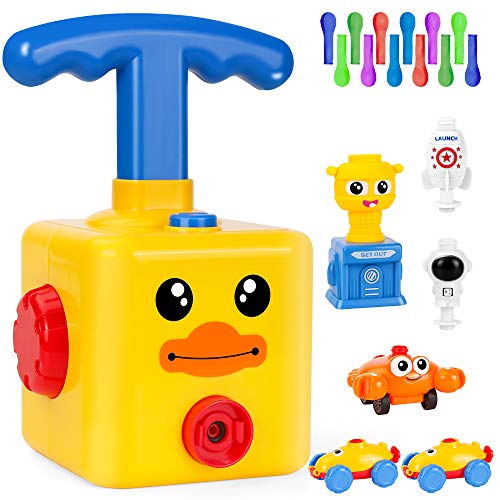 O-Kinee Ballon Auto Spielzeug, Ballonwerfer-Spielzeug, Ballonbetriebenes Auto, Pädagogische DIY Spielzeug, Ballon Auto Spielzeug, für Kind Geschenk Kreative Geburtstagsfeierzubehör (A) von O-Kinee