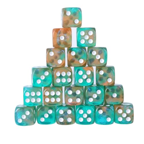12mm Sechs Sided Dices Acryl Spiel Dices Klassenzimmer Farbenfrohe Unterricht Dices Pädagogische Zählung Spielzeugmathematik Lernwerkzeug von OAJABBGE