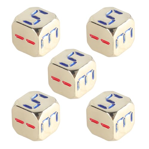 13mm Sechs Seiten Dices Legierungen Spiel Dices Klassenzimmer Farbenfrohe Unterricht Dices Bildungszählspielzeug Mathematik Lernwerkzeug von OAJABBGE