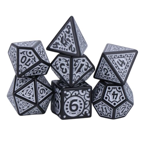 7pcs D4 D12 D20 Nummer Farbenfrohe Acryl Dices Polyedrale Dices Party Family Game Kind Pädagogische Spieler Spiele Spiele Toye Toy von OAJABBGE