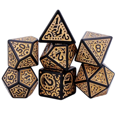 7pcs D4 D12 D20 Nummer Farbenfrohe Acryl Dices Polyedrale Dices Party Family Game Kind Pädagogische Spieler Spiele Spiele Toye Toy von OAJABBGE