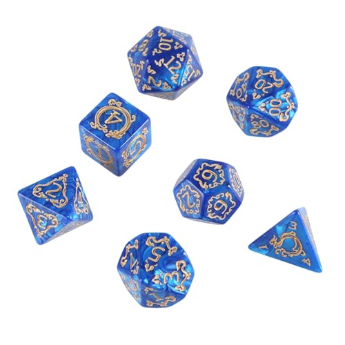 7pcs Vielseitiges Polyedrale Würfel Acryl Spiel Dices Dragon Muster Tabletop Game Dices Geeignet Für Rollenspiele 7pcs Vielseitiges Polyedrale Würfel Acryl Spiel Dices Dragon Muster Tabletop Game Dices Geeignet Für Rollenspiele von OAJABBGE