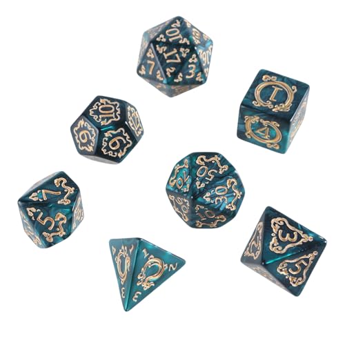 7pcs Vielseitiges Polyedrale Würfel Acryl Spiel Dices Dragon Muster Tabletop Game Dices Geeignet Für Rollenspiele 7pcs Vielseitiges Polyedrale Würfel Acryl Spiel Dices Dragon Muster Tabletop Game Dices Geeignet Für Rollenspiele von OAJABBGE
