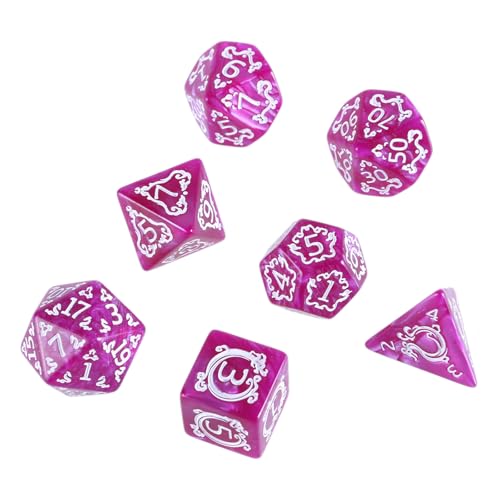 7pcs Vielseitiges Polyedrale Würfel Acryl Spiel Dices Dragon Muster Tabletop Game Dices Geeignet Für Rollenspiele 7pcs Vielseitiges Polyedrale Würfel Acryl Spiel Dices Dragon Muster Tabletop Game Dices Geeignet Für Rollenspiele von OAJABBGE