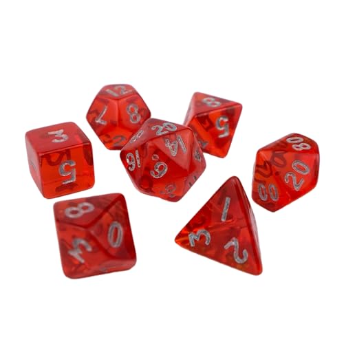 Acrylpolyedrisch Würfel Klare Kleine Größe Mit Vielseitigem Spiel Tragbares Brettspiel Für Rollenspiele Für Rollenspiele von OAJABBGE
