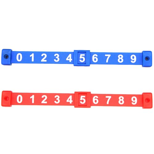 OAJABBGE 2PCS Football Score Counters Marker Table Tischtor Tore Counter Table Football Counter Plastik Billard Score Board von OAJABBGE