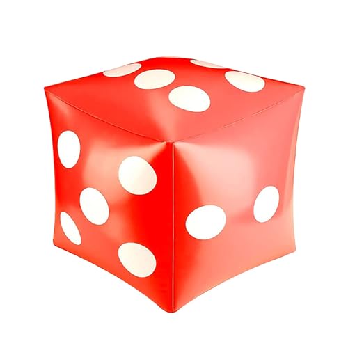 OAJABBGE Aufblasbare Würfel 11 81 Zoll Spaß Große Aufblasbare Ziaschen Farbenfrohe Große Aufblasbare Würfel Für Innen Und Außenrasenspiele von OAJABBGE