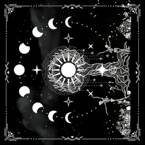 OAJABBGE Celestials Tarots Tischdecke Sonnen Und Mondopfer Wahrsagertuch Für Kartenlesen OAJABBGE Celestials Tarots Tischdecke Sonnen Und Mondopfer Wahrsagertuch Für Kartenlesen von OAJABBGE