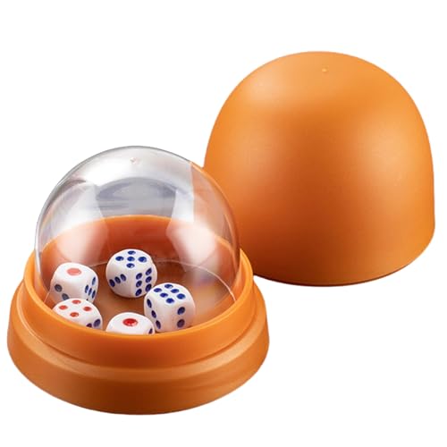 OAJABBGE Dices Rolling Cup Mit 5 Dices for Authentics Gaming Dices Spiel Sorgt Für Faires Spielen Freizeitwettenspiel von OAJABBGE