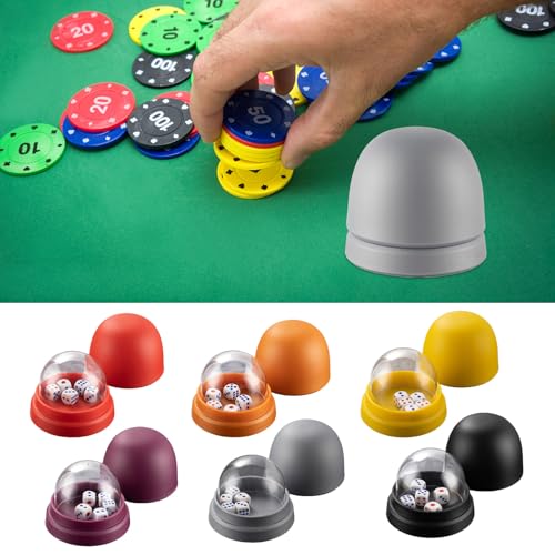 OAJABBGE Dices Rolling Cup Mit 5 Dices for Authentics Gaming Dices Spiel Sorgt Für Faires Spielen Freizeitwettenspiel von OAJABBGE