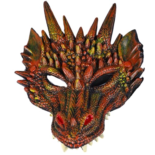 OAJABBGE Drachenmaske Für Party Maskerade Maske Tiermaske Vollkopfmaske Halloween Maske OAJABBGE Drachenmaske Für Party Maskerade Maske Tiermaske Vollkopfmaske Halloween Maske von OAJABBGE